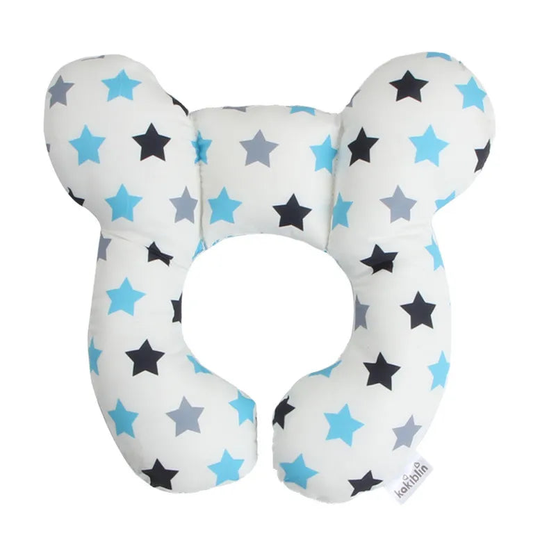 Baby travel pillow, child head and neck support pillow, suitable for strollers, car seats, travel