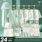 Newborn Baby Clothes Set – 22–24PCS 100% Cotton, 0–6M Unisex Four-Season Outfit