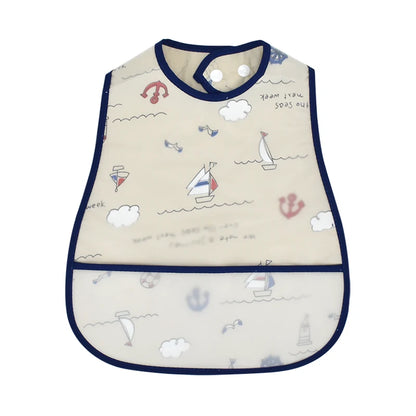 High Quality Adjustable Baby EVA Bibs Cartoon Cotton Child Waterproof Lunch Feeding Bibs For Kids Girls Boys Feed Accessories