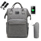 Mauve Mist Diaper Backpack – Nappy Bag with Changing Pad & Stroller Straps