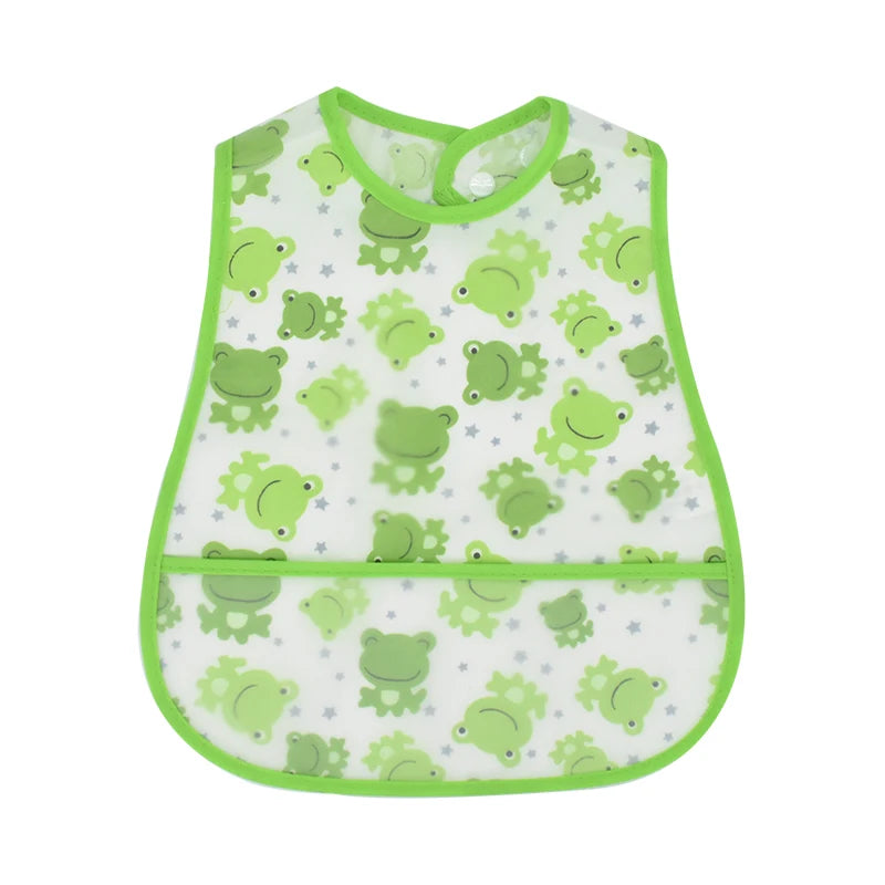 High Quality Adjustable Baby EVA Bibs Cartoon Cotton Child Waterproof Lunch Feeding Bibs For Kids Girls Boys Feed Accessories