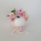 Cute Pink Sunflower Garden Knit Bonnet Baby Girl Photo Prop