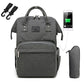 Mauve Mist Diaper Backpack – Nappy Bag with Changing Pad & Stroller Straps