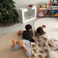 MILANCEL Winter Baby Blanket Bear Cotton Padded Blanket Warm Lamb Wool Newborn Blanket