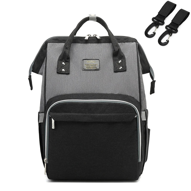 Mauve Mist Diaper Backpack – Nappy Bag with Changing Pad & Stroller Straps