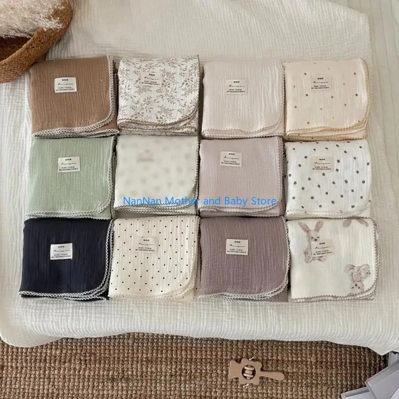 Baby Muslin Face Towel for Delicate Skin Soft and Absorbent Muslin Hand Towel