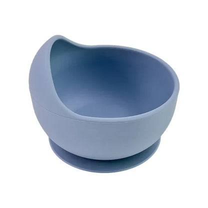 Ensemble repas pour tout-petit – Bol, cuillère et fourchette en silicone antidérapant