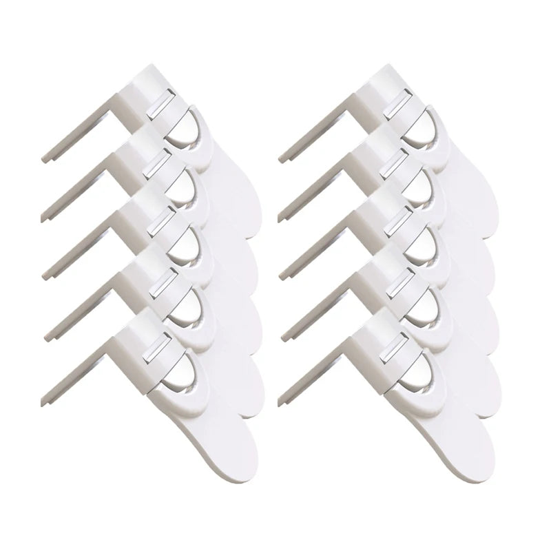 10PCS child safety cabinet lock baby drawer lock fridge silicone door bumper bracelet plastic buckle children security