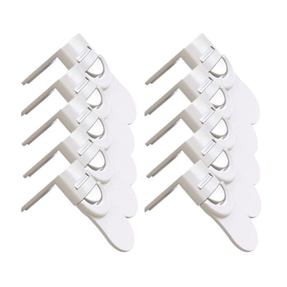 10PCS child safety cabinet lock baby drawer lock fridge silicone door bumper bracelet plastic buckle children security
