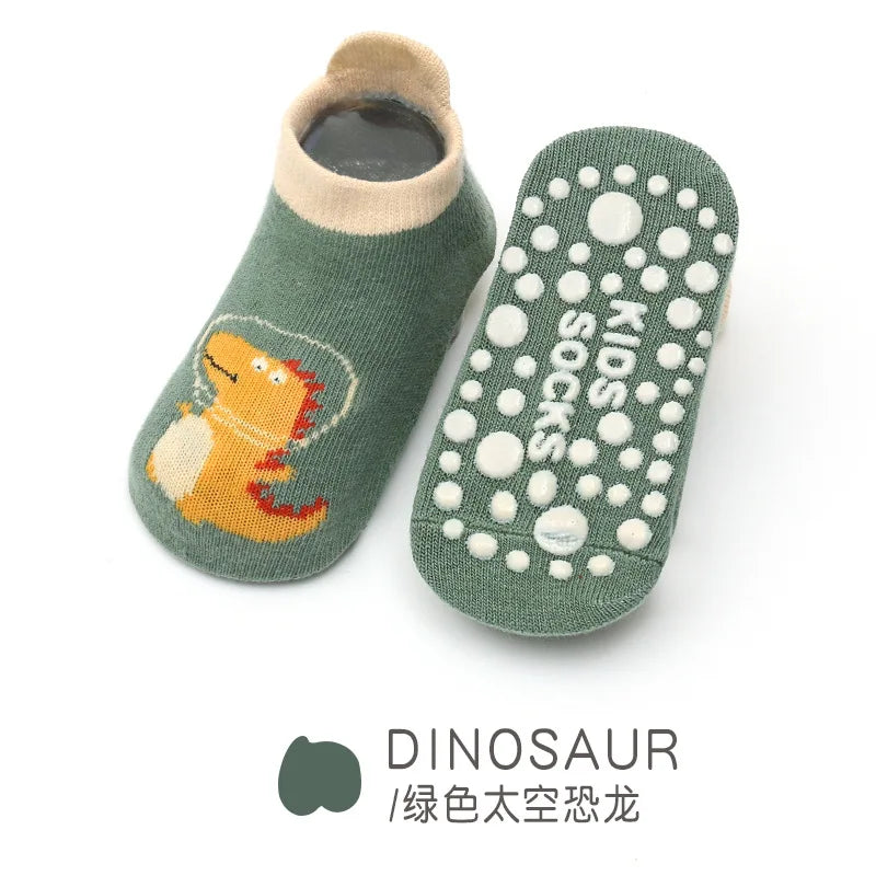 Cute Anti-Slip Baby Socks – Summer Animal Print