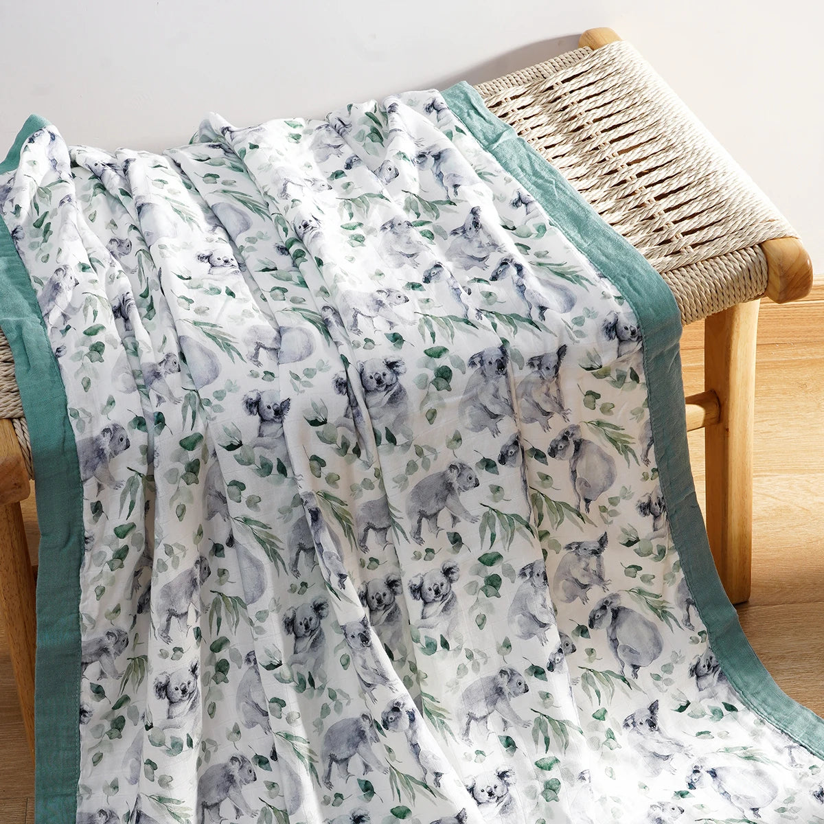 Kangobaby #My Soft Life# New 4 Layers Premier Bamboo Cotton Baby Muslin Swaddle Blanket Breathable Newborn Quilt Size 120x110cm