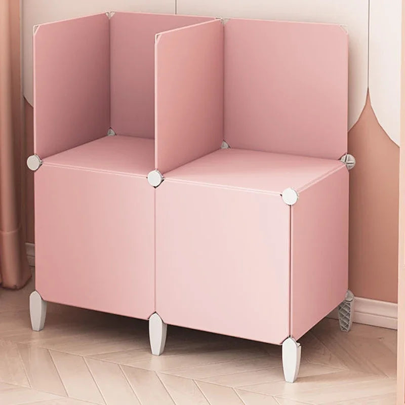 Modular Minimalist Wardrobe Space Saving Fabric Display Nordic Modern Wardrobe Living Room Baby Plastic Ropero Salon Furniture