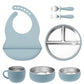 7PCS Baby Feeding Set – Stainless Steel & Silicone Tableware