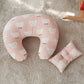U-Shaped Baby Nursing & Feeding Cushion Waist Support for Breastfeeding Breathable Fabric Ergonomic Shape Nursing Cushion