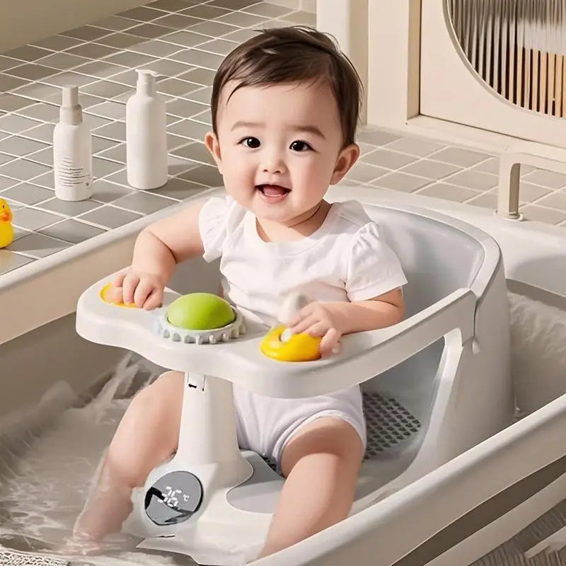 Bathing Chair for Babies Suction Cups Bathtub Chair Non Slip Portable Toddler Safety Bath Tub Chair Babies Shower Essential