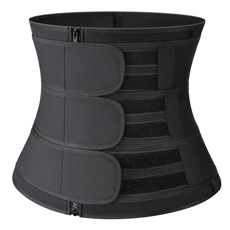 Women Waist Trimmer Tripple Belts Body Shaper Trainer Shapewear Girdle Tummy Control Slimming Fat Burning Postpartum Sheath Belt