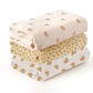 3PCS/set Soft Breathable Newborn Baby Receiving Blanket Muslin Swaddle Blankets