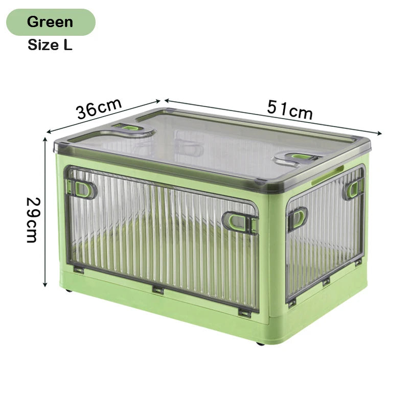 BGRORIO Foldable Storage Box Closet Organizer With Wheels Stackable Sundries Organizer Clothes Quilts Toys Books Storage Box