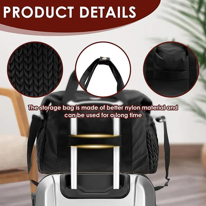 Large Mommy Tote Diaper Bag – With Pacifier Case & Travel Accessories