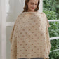 Muslin Nursing Cover for Baby Breastfeeding, Breathable 100% Cotton Breastfeeding Cover with Rigid Hoop for Mother Nursing Apron