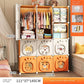 Home Bedroom Furniture Folding Wardrobe Clothes Cabinets Simple Dressers Cube Storage Locker Baby Closet Plastic Collapsible