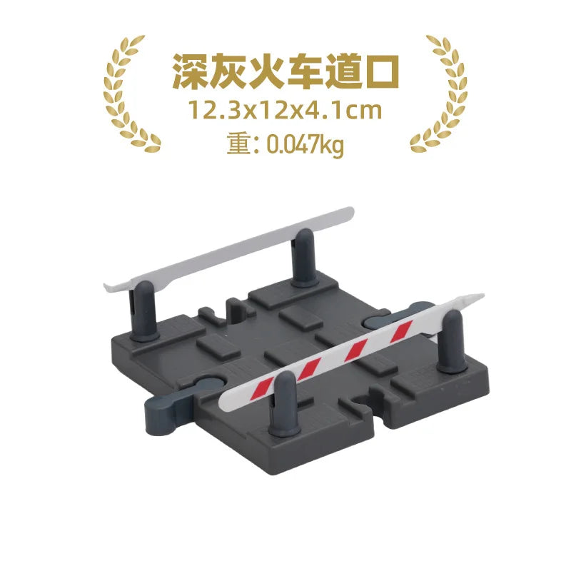 Wooden Train Track Racing Railway Street Sign Toys Bridge Tunnel Track Accessories Wood Tracks Creative Toys For Children Gift
