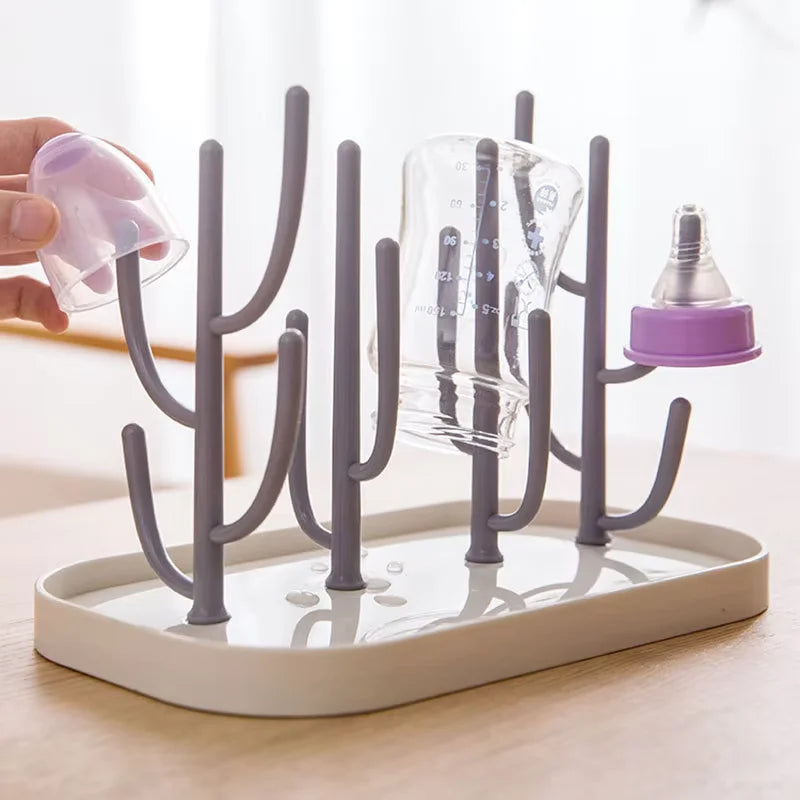 Baby Milk Powder Bottles Drying Rack Infant Feeding Supplier Cup Holder Drying Bracket Universal Newborn Bottle Placing Rack