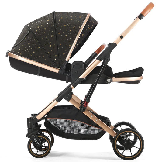 2025 New Style High View Baby Stroller Can Sit or Lie Down, Two-way Lightweight and Foldable Baby Newborn Stroller