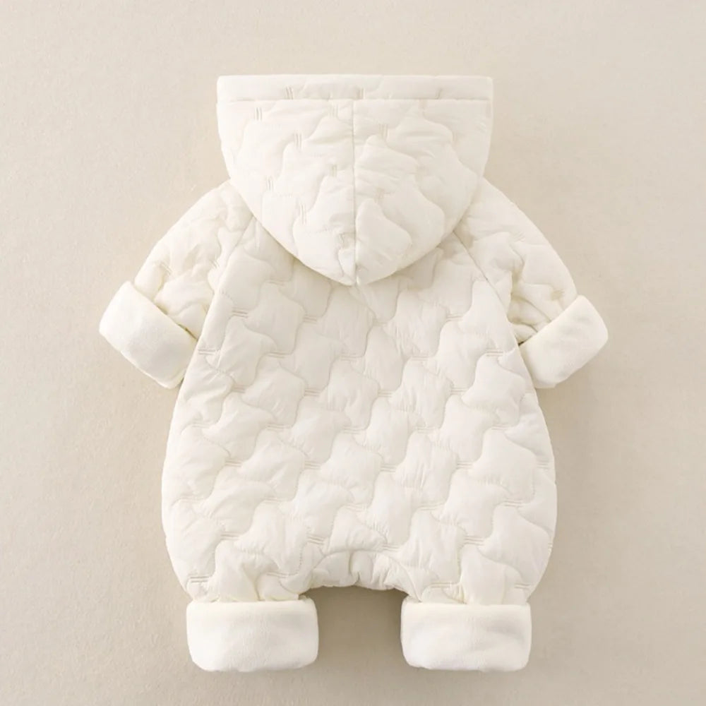 Cozy Cotton-Padded Infant Romper