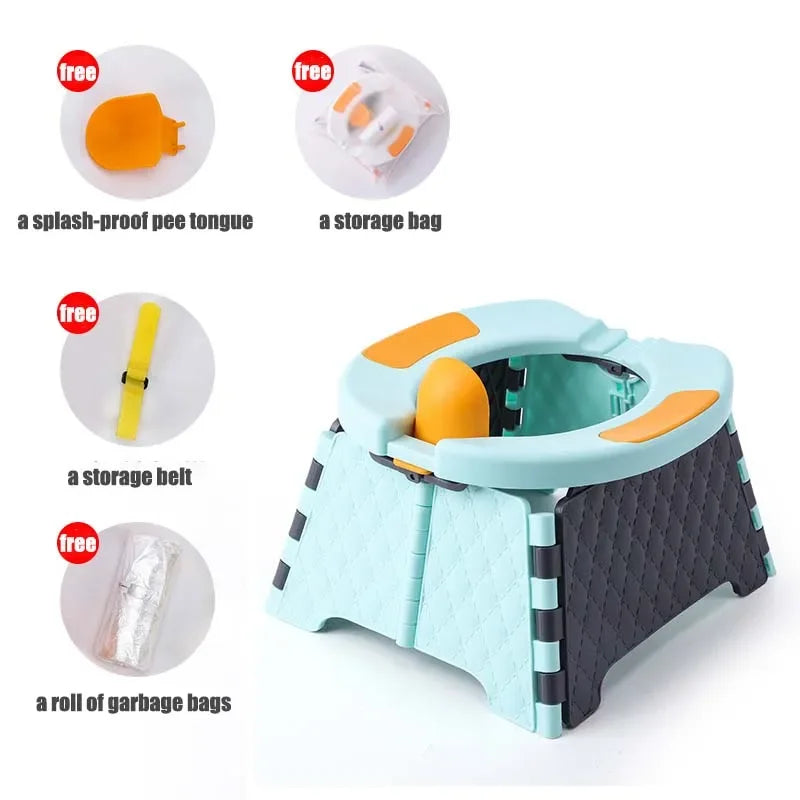 Portable Children's Travel Potty – Car & Toilet Training Seat