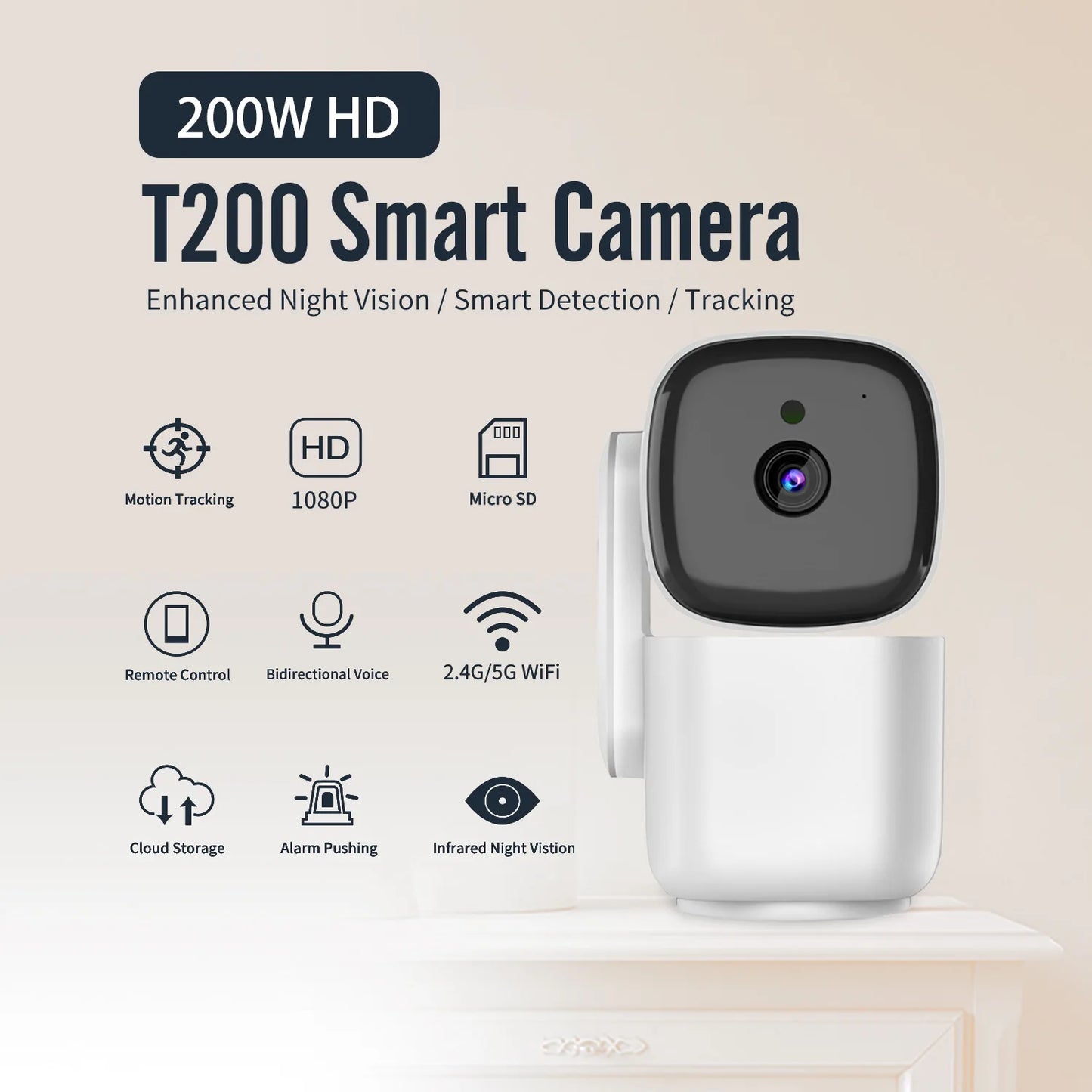 Caméra PTZ de surveillance bébé WiFi intelligente YiIOT 1080P
