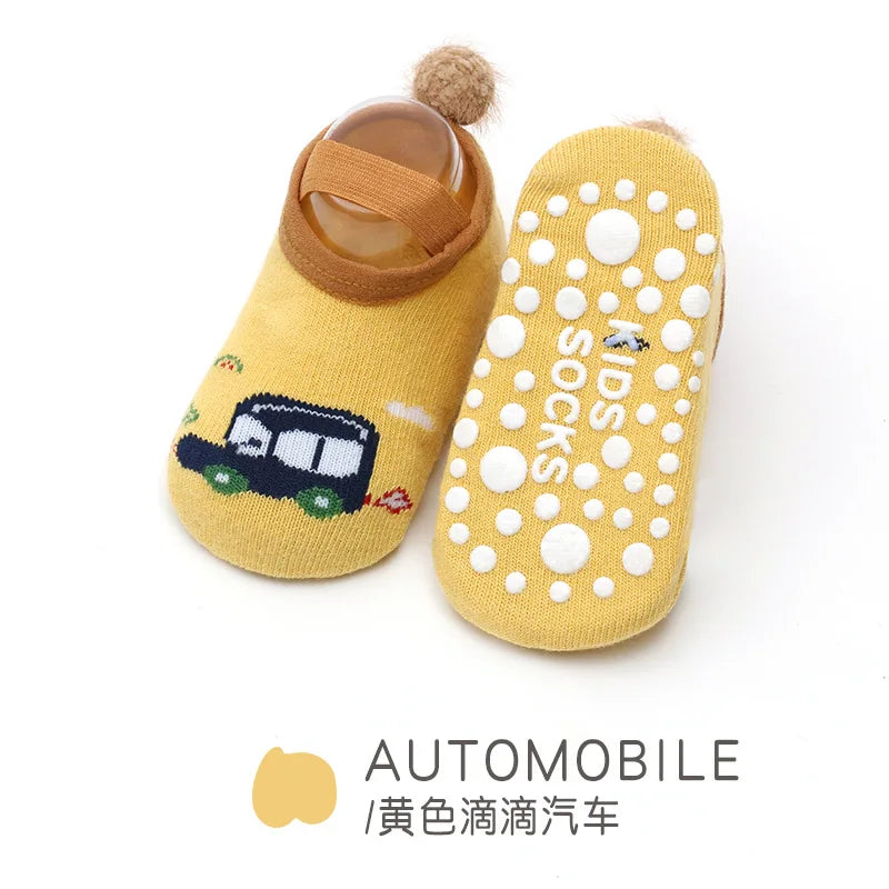 Cute Anti-Slip Baby Socks – Summer Animal Print