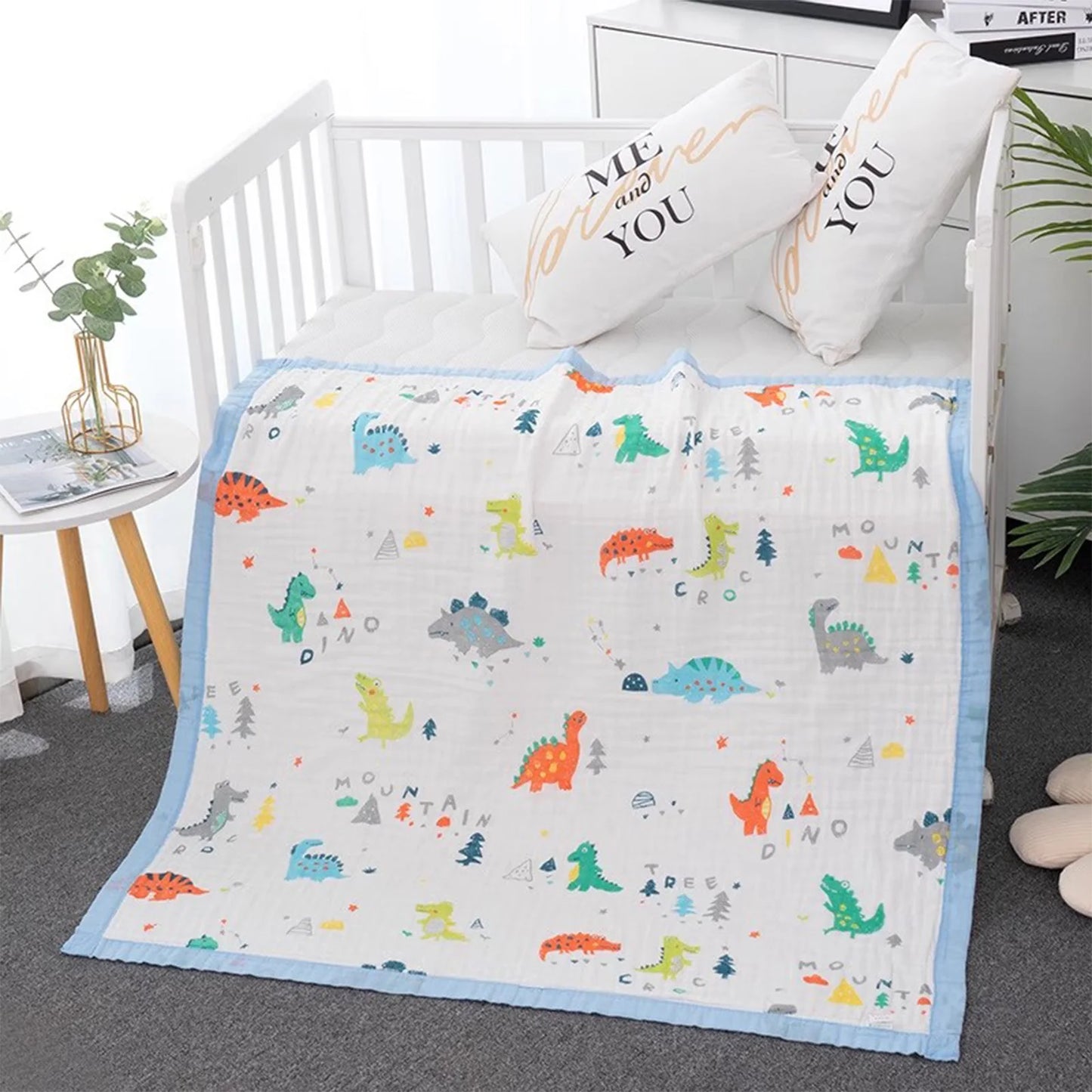 6-Layer Baby Gauze Bath Towel Newborn Baby Super Soft Pure Cotton Towel Cotton Swaddle Blanket for Children's Blanket 110*110cm