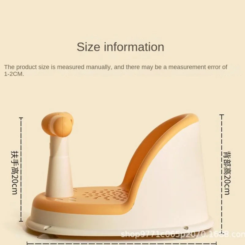 Baby Bath Seat – Adjustable Shower Stand for Young Kids