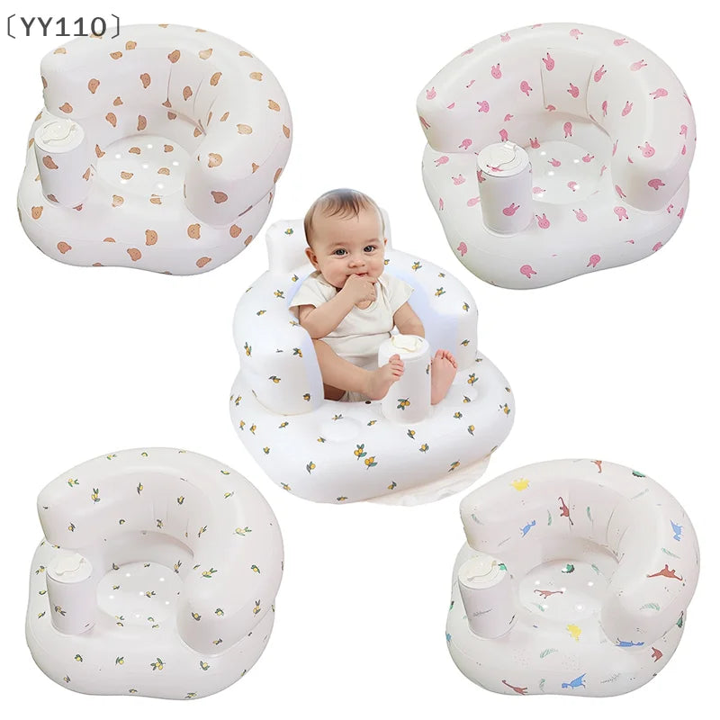 Portable Inflatable Baby Sofa – Foldable Multi-Use Seat & Bath Chair