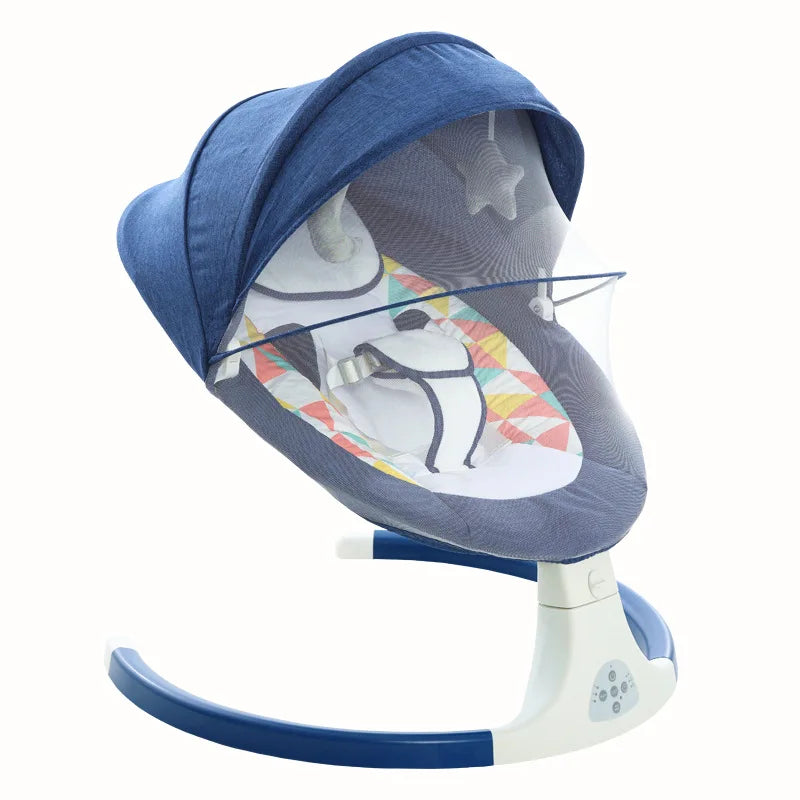 Baby Shining Smart Electric Baby Cradle Crib Rocking Chair Baby Bouncer Newborn Calm Chair Bluetooth with Belt Remote Control
