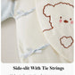 Body bébé automne-hiver en coton à manches longues et motif ours mignon, chaud et confortable, idéal pour les petits garçons et les petites filles.