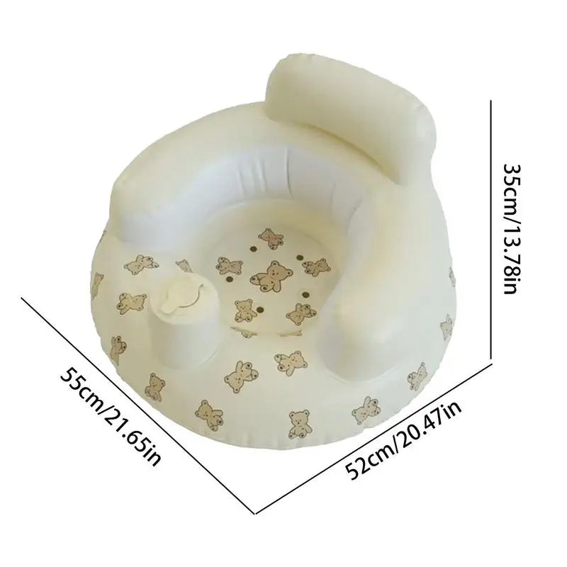 Inflatable Floor Seat – Built-in Pump, Portable Toddler Chair for Anywhere