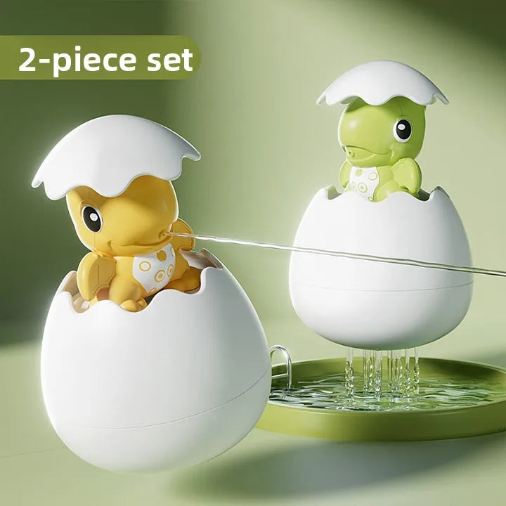 Dinosaur Egg Water Plang Sprinkler Toy for Boys And Girls Little Yellow Du Baby Bath Toy Swimming Pool Toy for Children