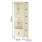 Large Folding Box Installation-free Storage Closet Cabinet Children's Wardrobe Home Living Room Movable Capacity Organizer Bins