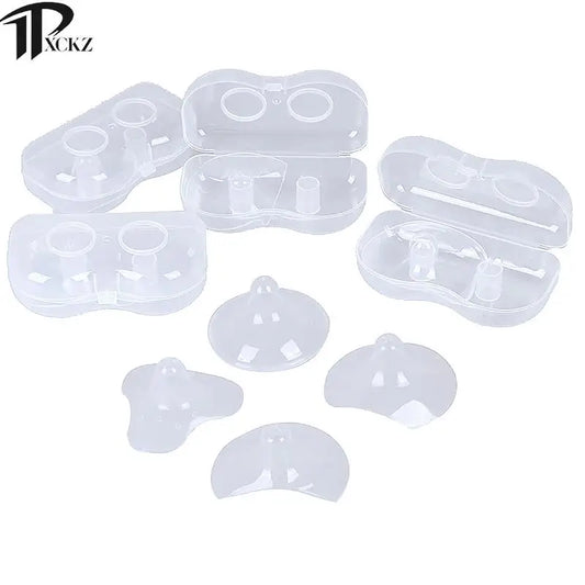 2pcs/set Silicone Nipple Protectors Feeding Mothers Nipple Shields Protection Cover Breastfeeding Mother Milk Silicone Nipple