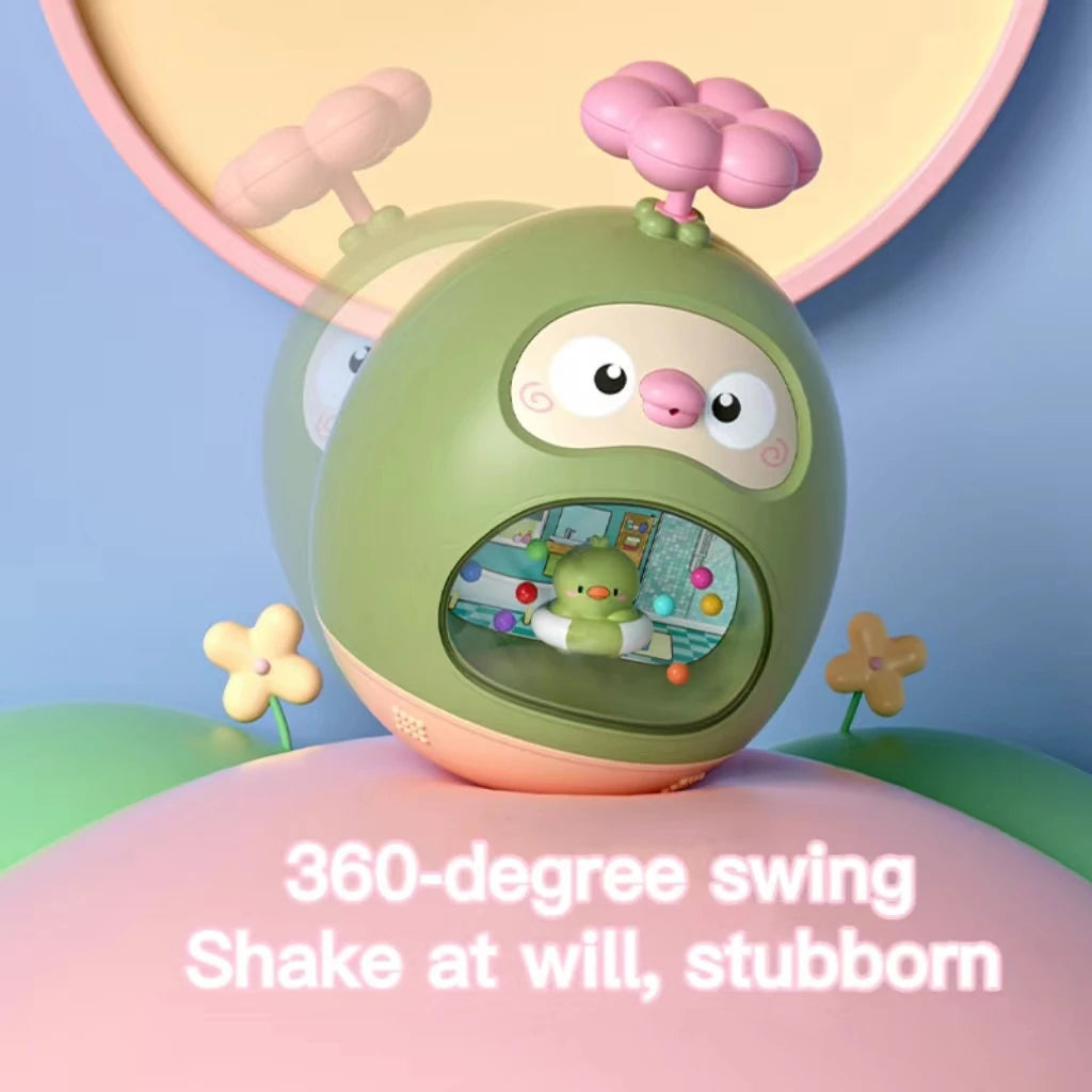 Cute Water Tumbler Bath Toy – Baby Pool & Bathtub Spray Fun