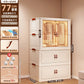 No Assembly Wardrobe Foldable Clothes Storage Cabinet Portable Infant Wardrobe For Bedroom Setup Large Capacity Durable Stylish