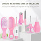 Nail Clippers Comb Massage Soft Bristle Brush Set Kit 8 PCS Child Care Cleaning Set baby brush and comb set