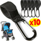 1–10PCS Multifunctional Baby Stroller Hooks – Organizer Clips