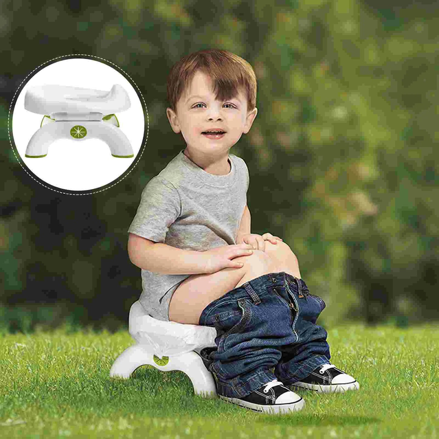 Folding Portable Kids Toilet Seat – Compact Travel Potty for Outdoor & Camping