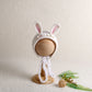 Cute Fox Flower Bonnet Newborn Wool Felt Photo Prop