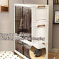 Multifunction Folding Storage Cabinet Dustproof Wardrobe Sundries Cabinet Closet Organizer Locker Storage Box