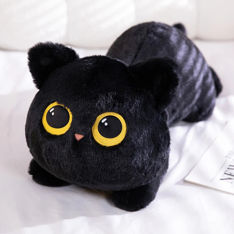 Peluche Chat Noir – Coussin Câlin pour Enfants