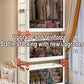 Multifunction Folding Storage Cabinet Dustproof Wardrobe Sundries Cabinet Closet Organizer Locker Storage Box